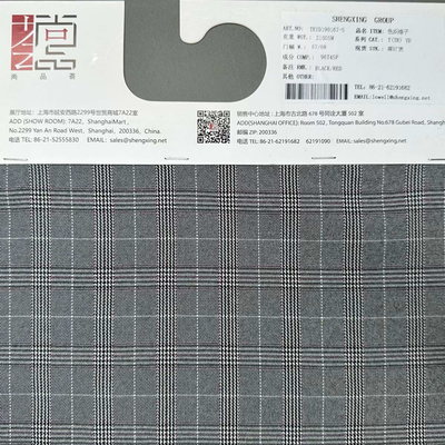 Poly Spandex Check Fabric