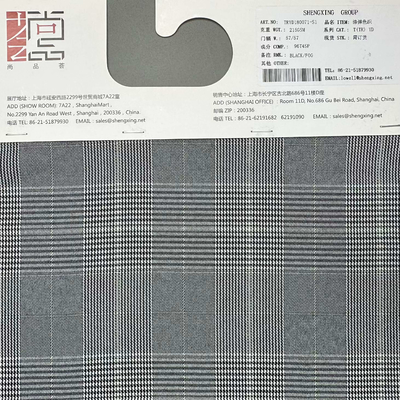 Poly Spandex Check Fabric