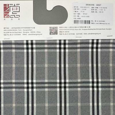 Poly Spandex Check Fabric