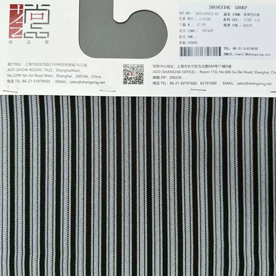 Poly Spandex Stripe Fabric