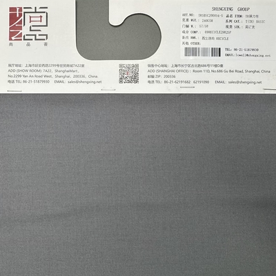 Recycled Poly Spandex Twill Fabric