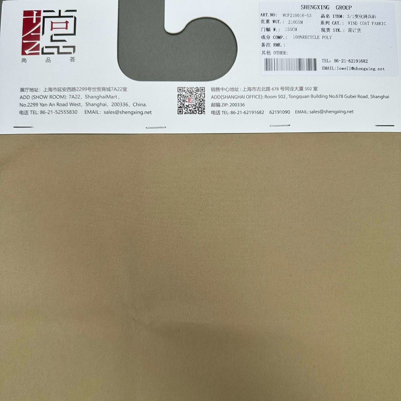 Recycled Poly Cotton Touch Fabric